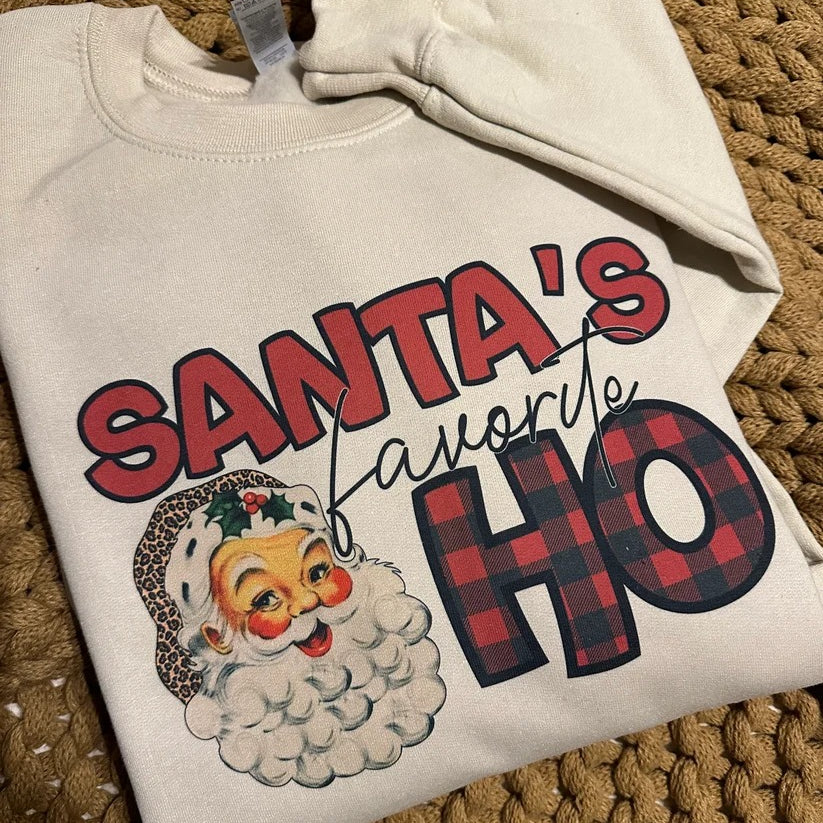 Santa’s Favorite Crewneck Sweatshirt