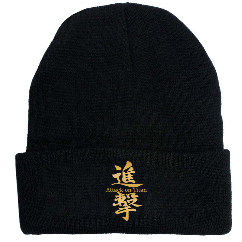 Versatile Anime Print Elastic Knitted Hat