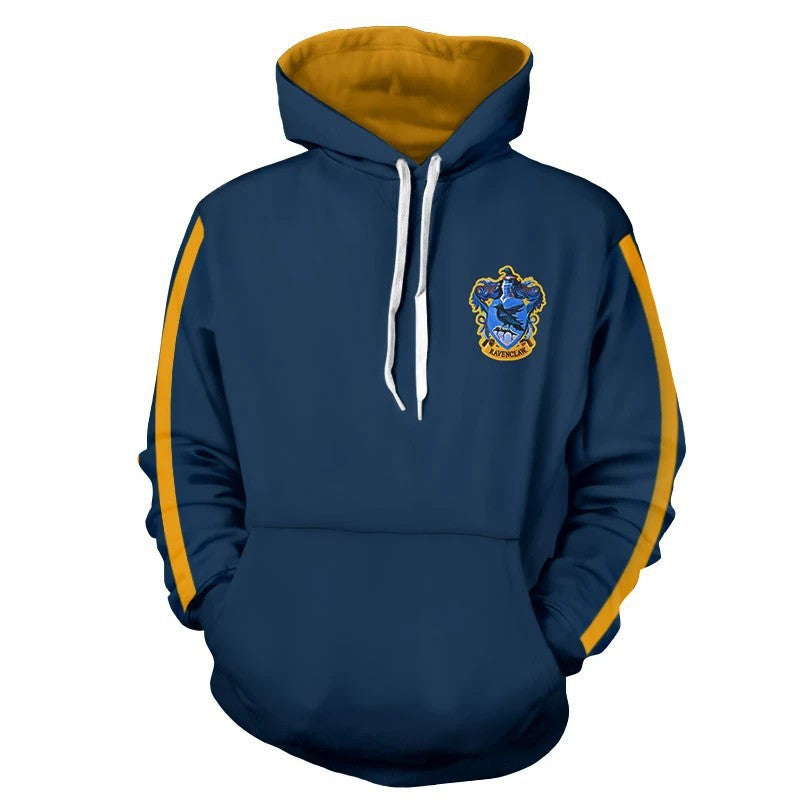 Unisex Potter 3D Printed Casual Zipper Hoodie