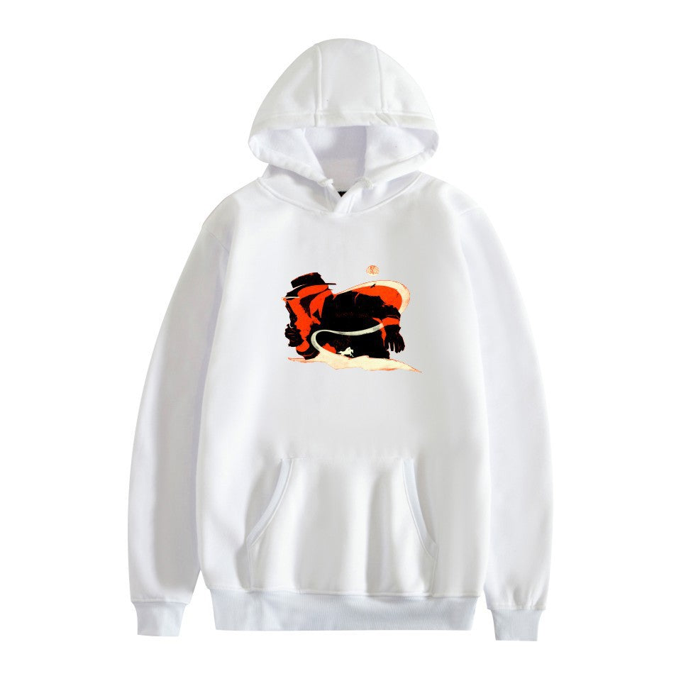 Men's Game Graphic Print Loose Hoodie