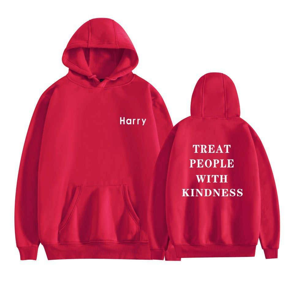 Unisex Harry Treat People with Kindness Loose Hoodie