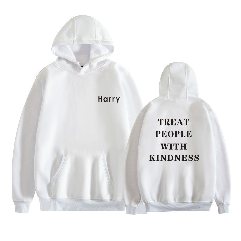 Unisex Harry Treat People with Kindness Loose Hoodie