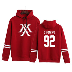 Casual Kpop Number Printed Pullover Hoodie