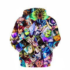 Unisex Anime Digital Print Loose Hoodie