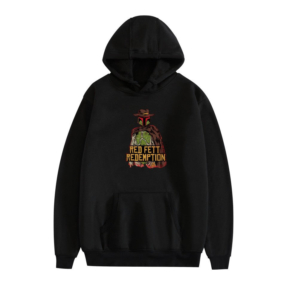 Men's Game Graphic Print Loose Hoodie