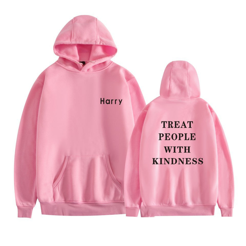 Unisex Harry Treat People with Kindness Loose Hoodie