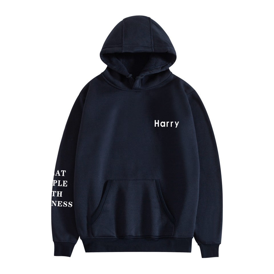 Unisex Harry Treat People with Kindness Loose Hoodie