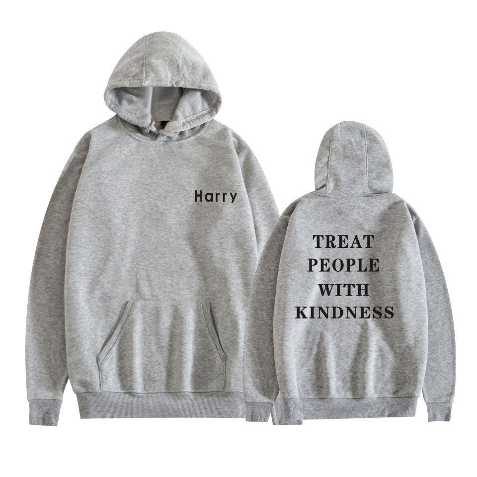 Unisex Harry Treat People with Kindness Loose Hoodie