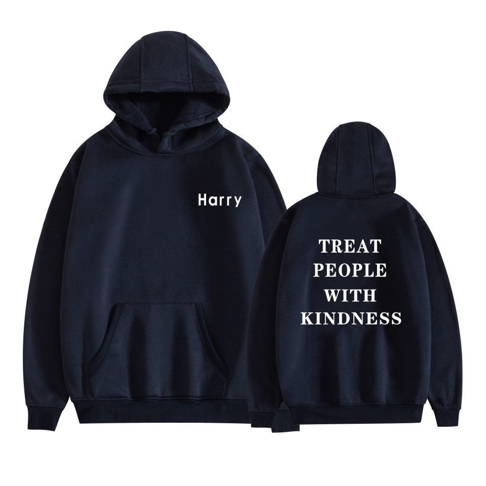 Unisex Harry Treat People with Kindness Loose Hoodie