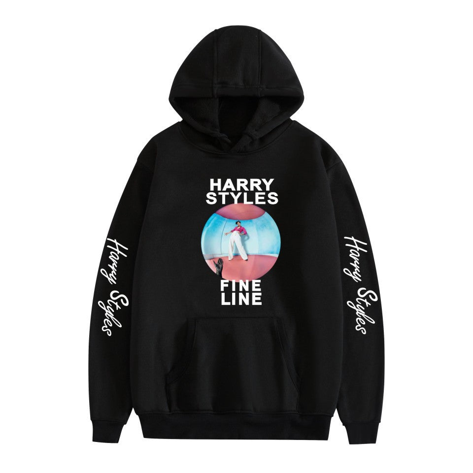 Women's Harry Print Loose Long-sleeved Pullover Hoodie