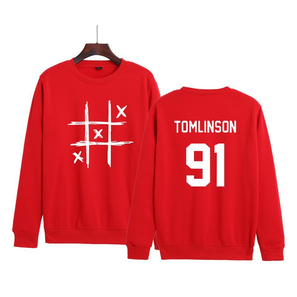 Unisex Tomlinson 91 Letter Crew Neck Sweatshirt