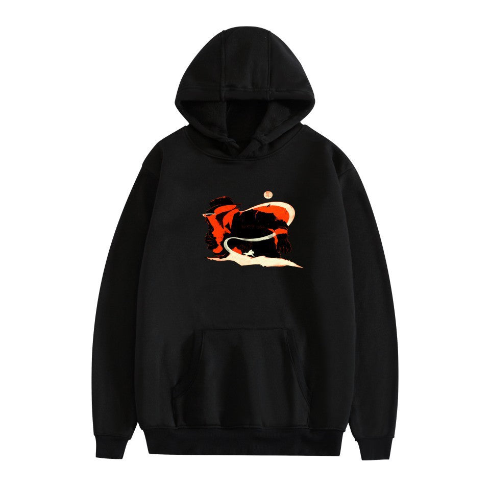 Men's Game Graphic Print Loose Hoodie