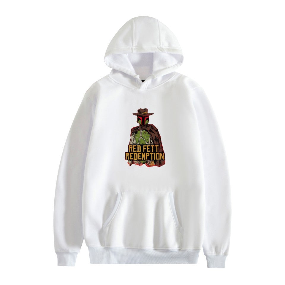 Men's Game Graphic Print Loose Hoodie