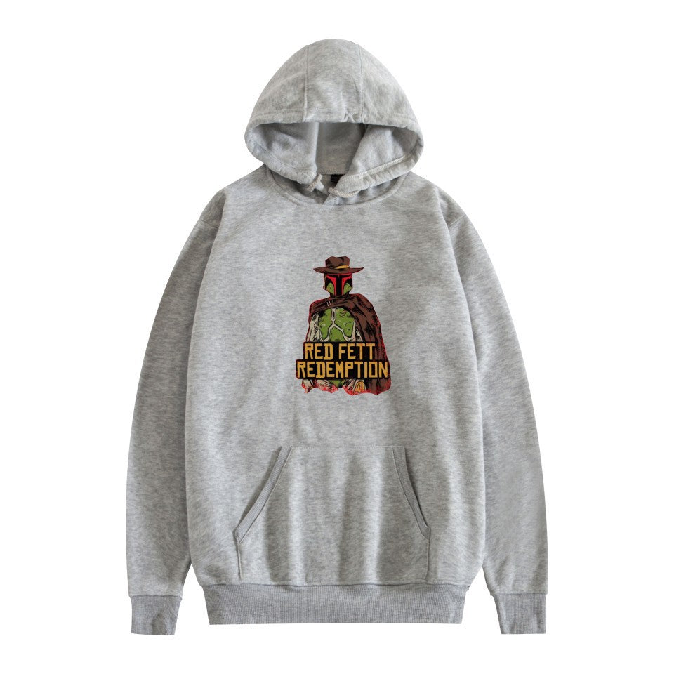 Men's Game Graphic Print Loose Hoodie