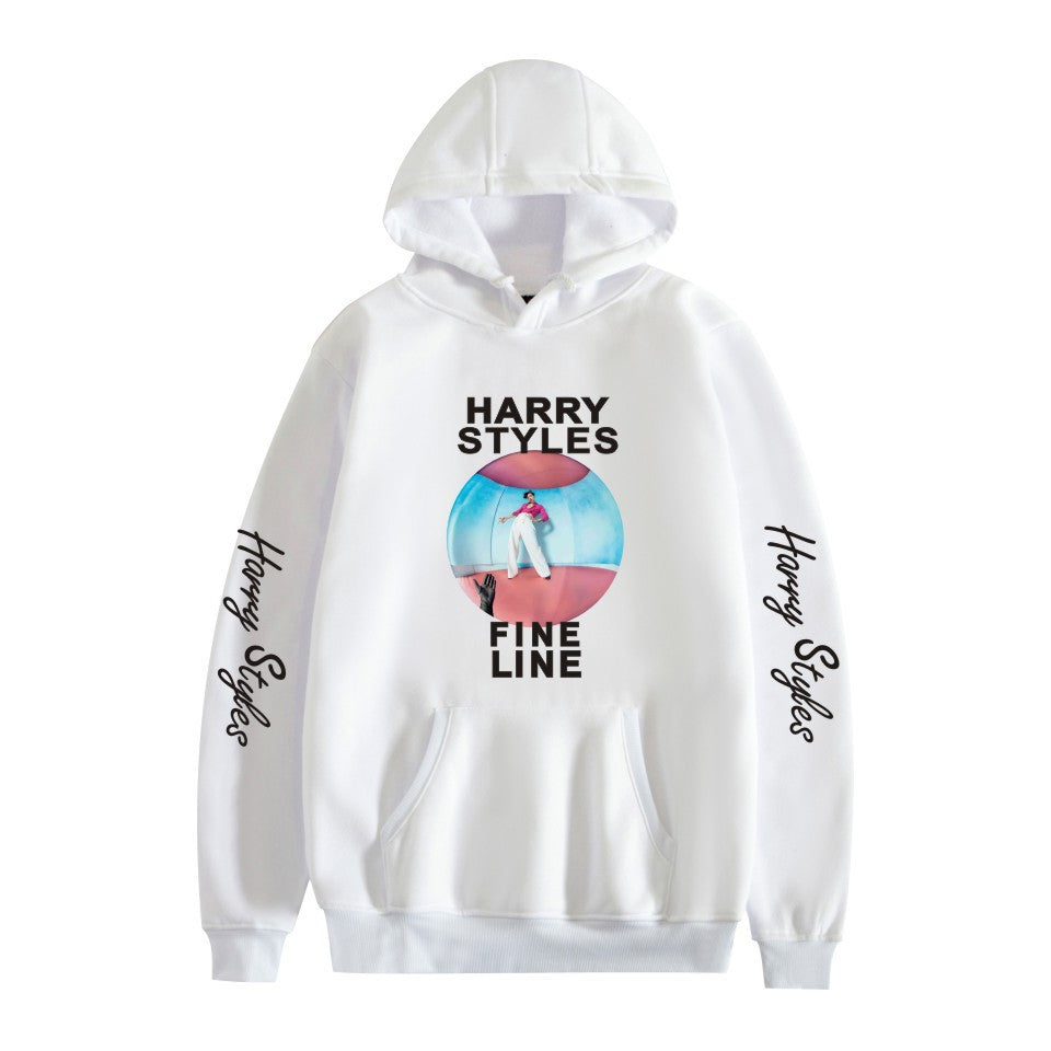 Women's Harry Print Loose Long-sleeved Pullover Hoodie