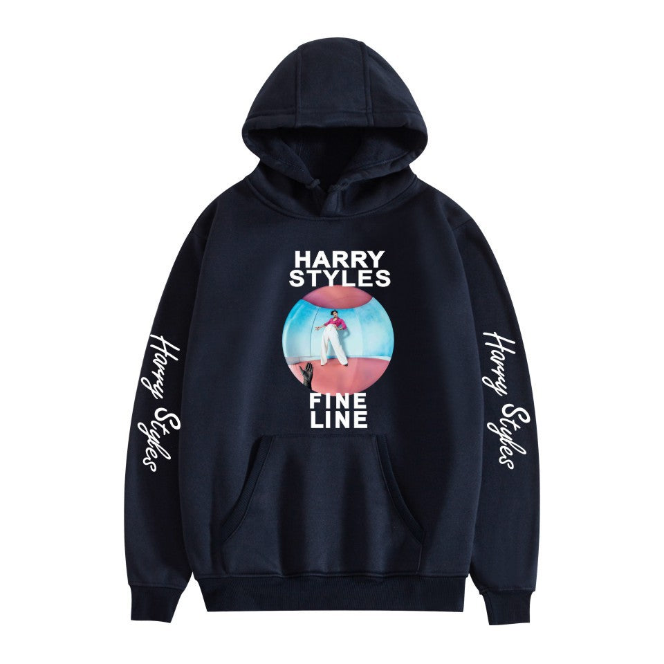 Women's Harry Print Loose Long-sleeved Pullover Hoodie