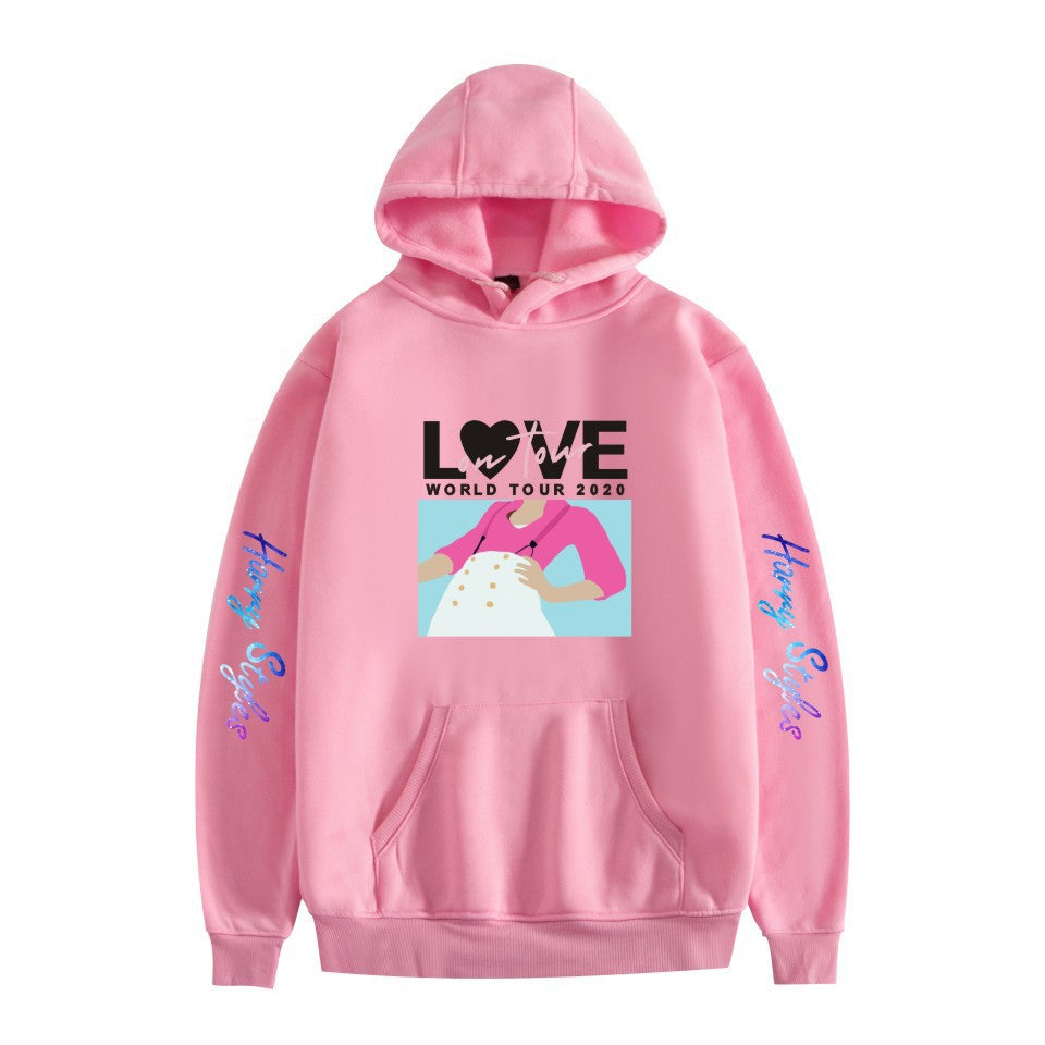 Women's Harry Print Loose Long-sleeved Pullover Hoodie