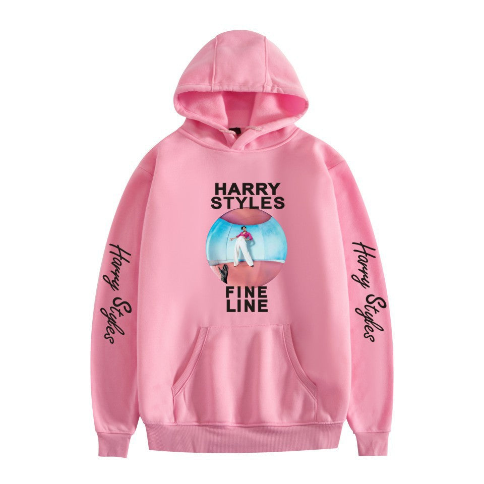 Women's Harry Print Loose Long-sleeved Pullover Hoodie