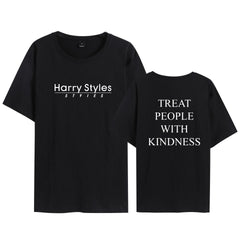 Casual Harry People With Kindness Print Short Sleeve T-Shirt