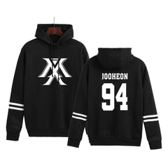 Casual Kpop Number Printed Pullover Hoodie