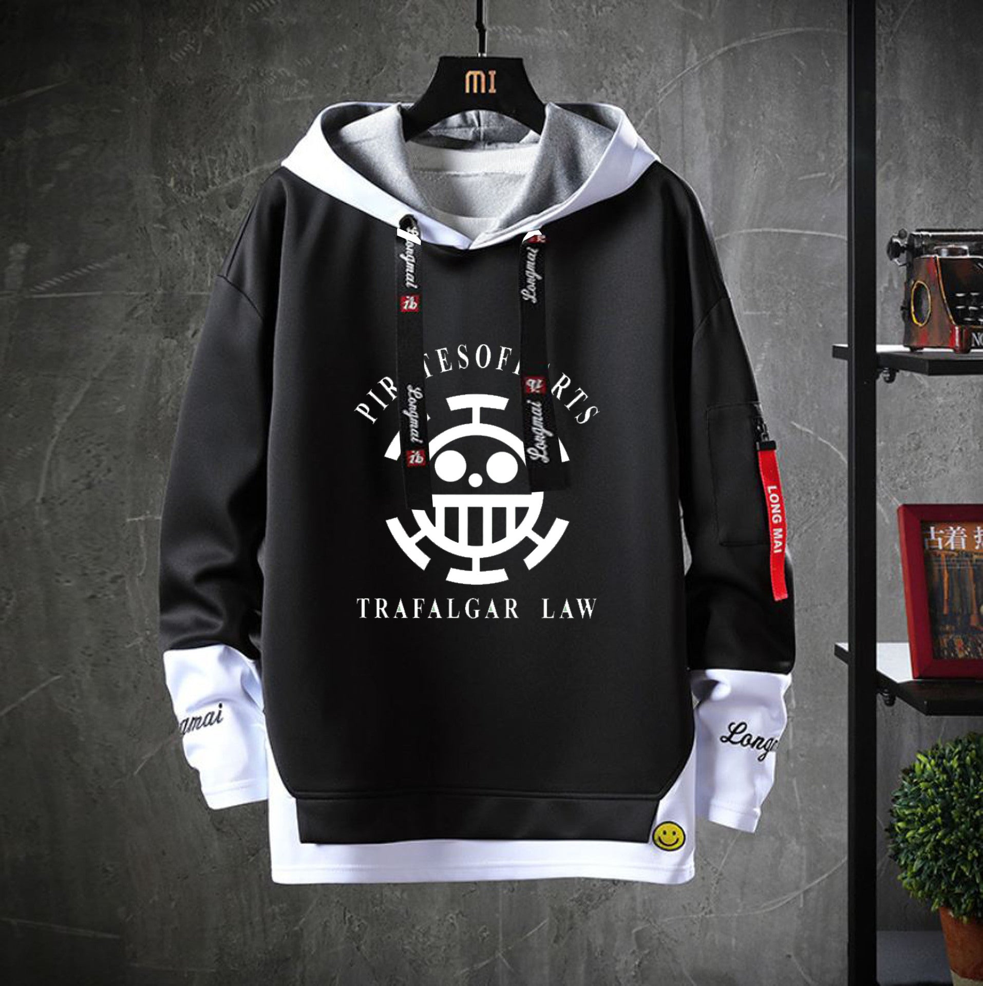 Cool Men's Letter Print Relaxed Hoodie