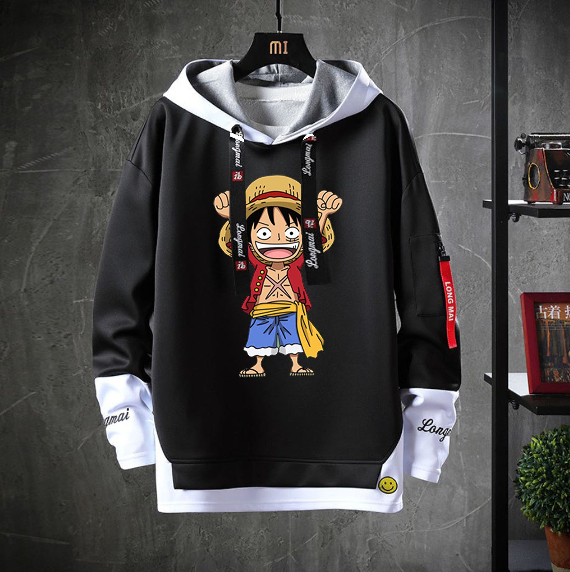 Cool Men's Letter Print Relaxed Hoodie