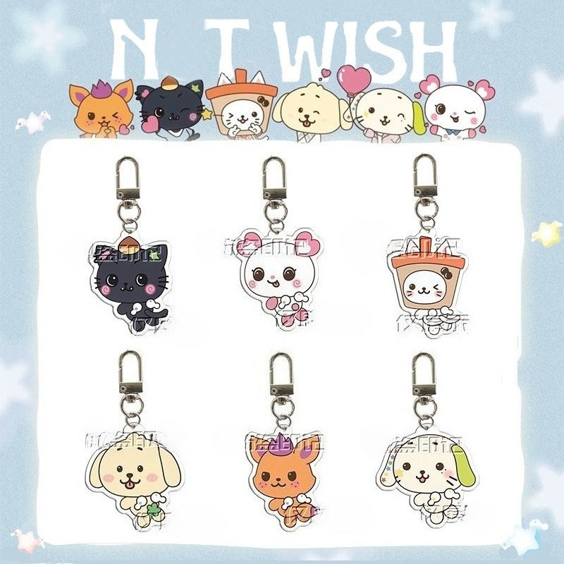 NCT WISH Doll Acrylic Pendant Keychain