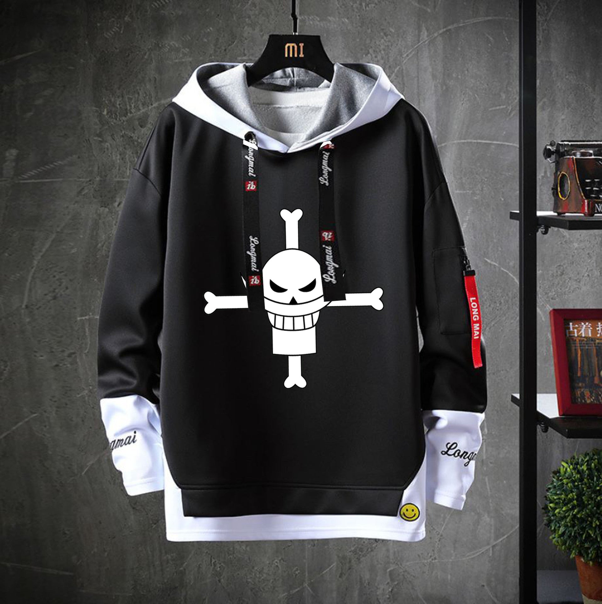 Cool Men's Letter Print Relaxed Hoodie