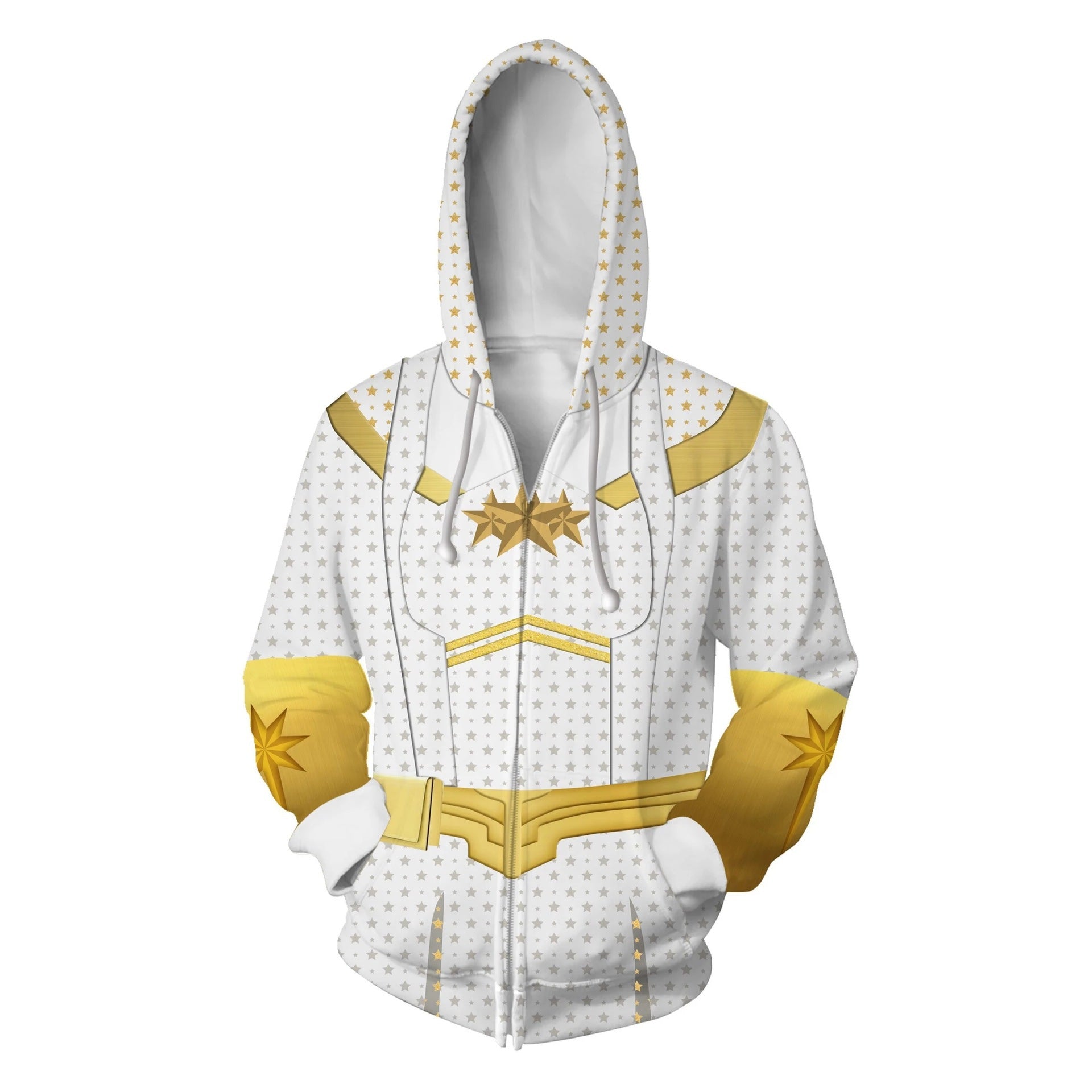 Trendy THE Boys 3D Printed Zipper Loose Hoodie