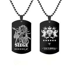 Game Character Stainless Steel Tag Necklace