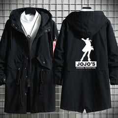 Unisex JOJO Graphic Casual Windbreaker Coat