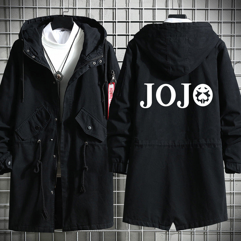 Unisex JOJO Graphic Casual Windbreaker Coat