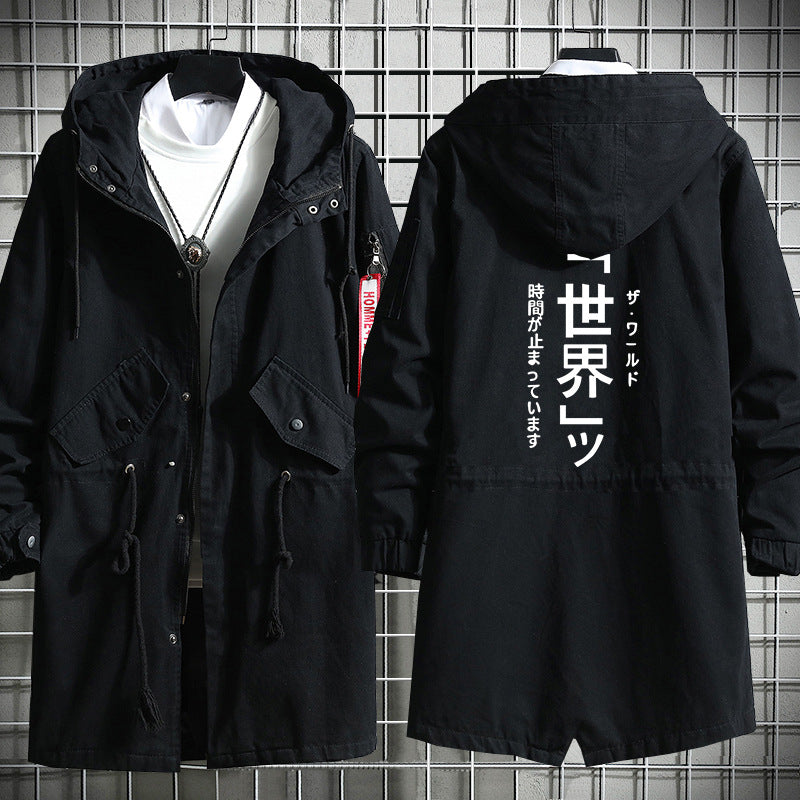 Unisex JOJO Graphic Casual Windbreaker Coat