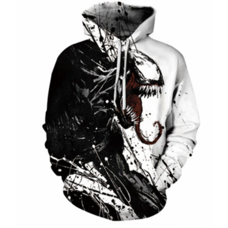 Cool Unisex Venom Digital Print COS Sports Hoodie