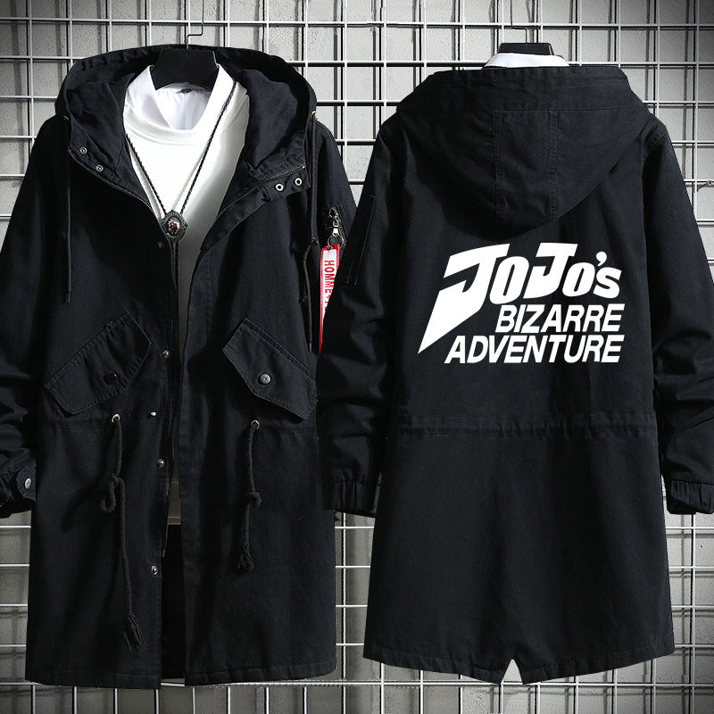 Unisex JOJO Graphic Casual Windbreaker Coat