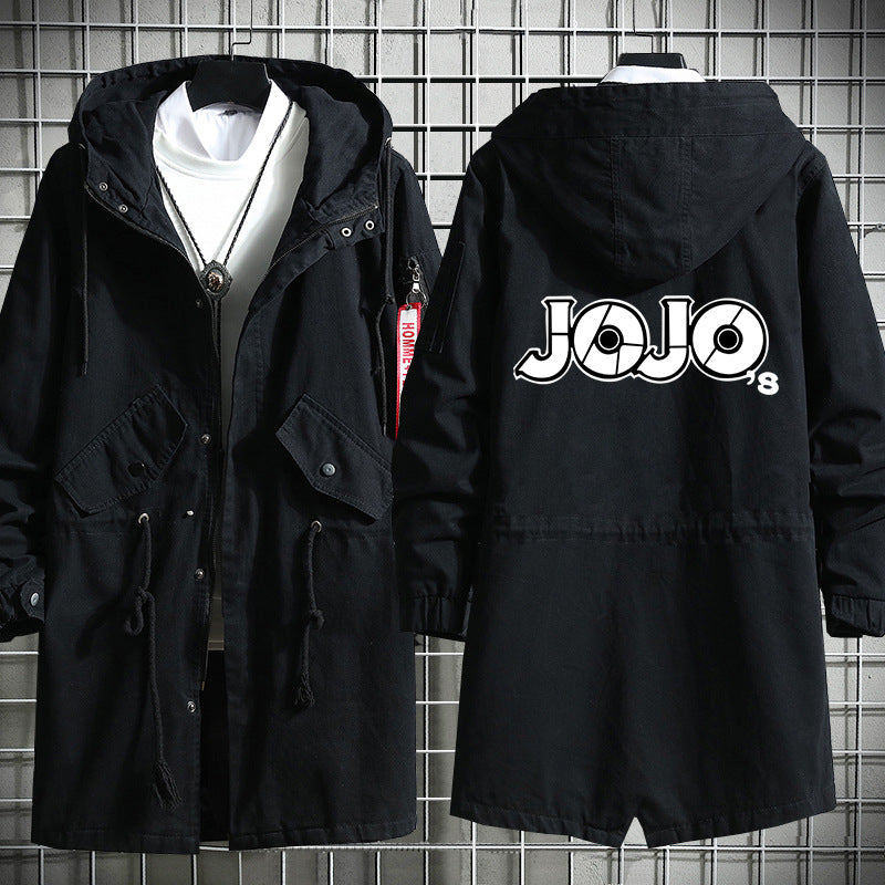 Unisex JOJO Graphic Casual Windbreaker Coat