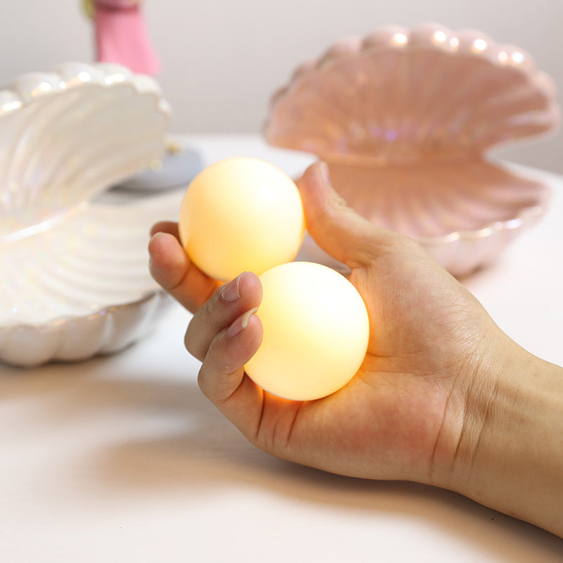 Shell and Pearl Lamp