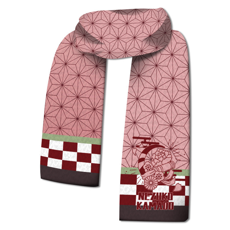 Casual Warm Anime Plush Scarf