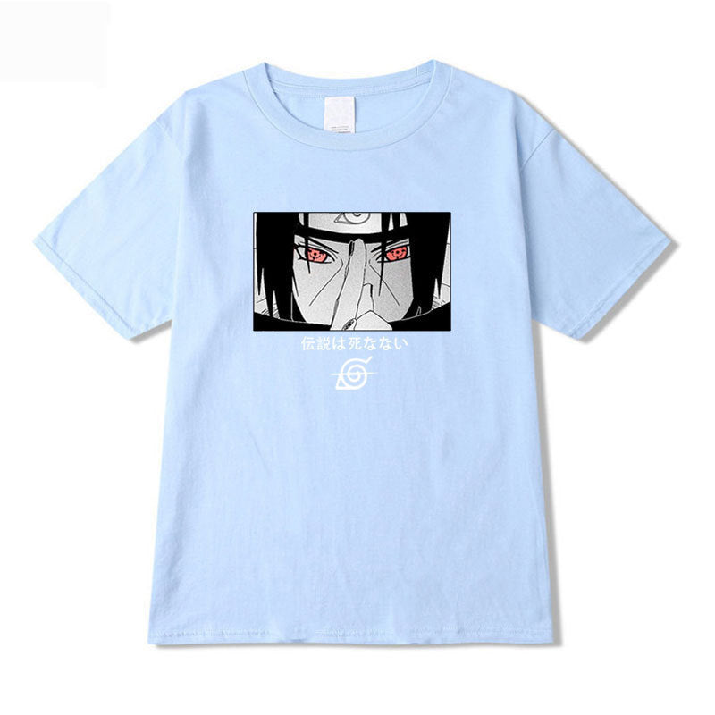 Men's Anime Printed Summer Crew Neck Loose T-Shirt