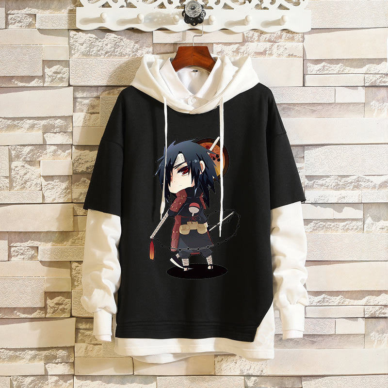 Unisex Kakashi Sasuke Casual Loose Hoodie