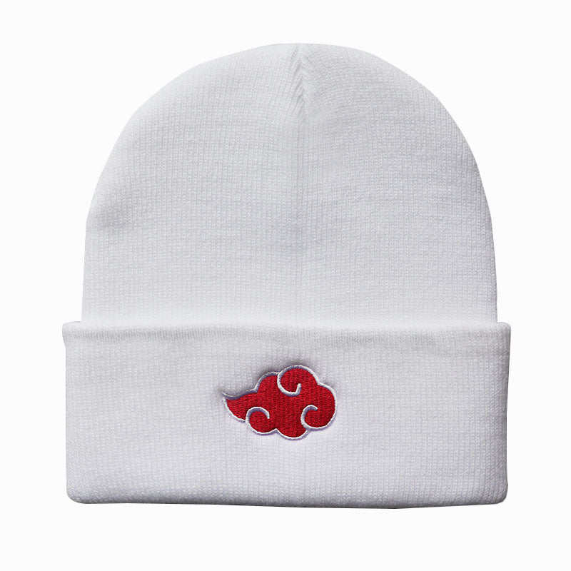 Trendy Red Cloud Logo Knitted Hat