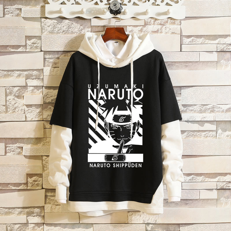 Unisex Kakashi Sasuke Casual Loose Hoodie