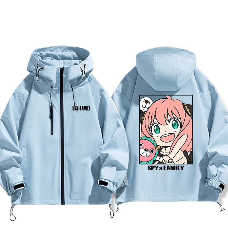Unisex Anime Aniya Zipper Thin Jacket