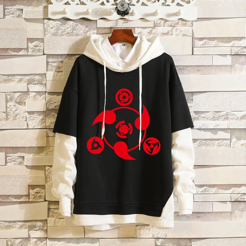 Unisex Kakashi Sasuke Casual Loose Hoodie