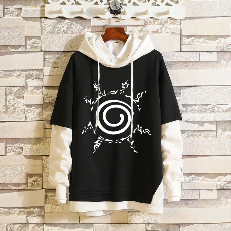 Unisex Kakashi Sasuke Casual Loose Hoodie