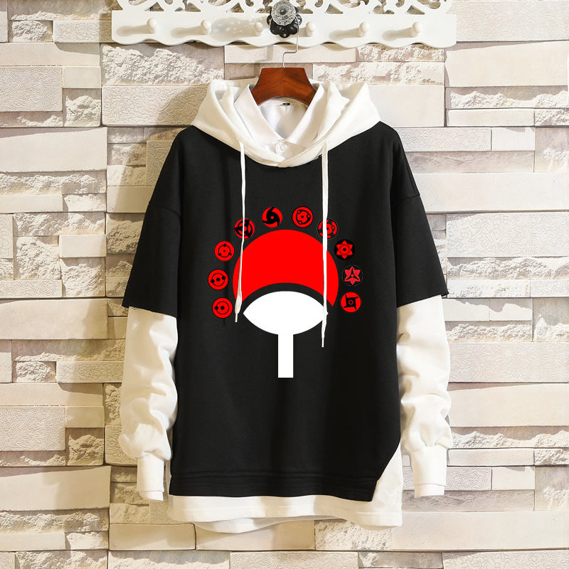 Unisex Kakashi Sasuke Casual Loose Hoodie