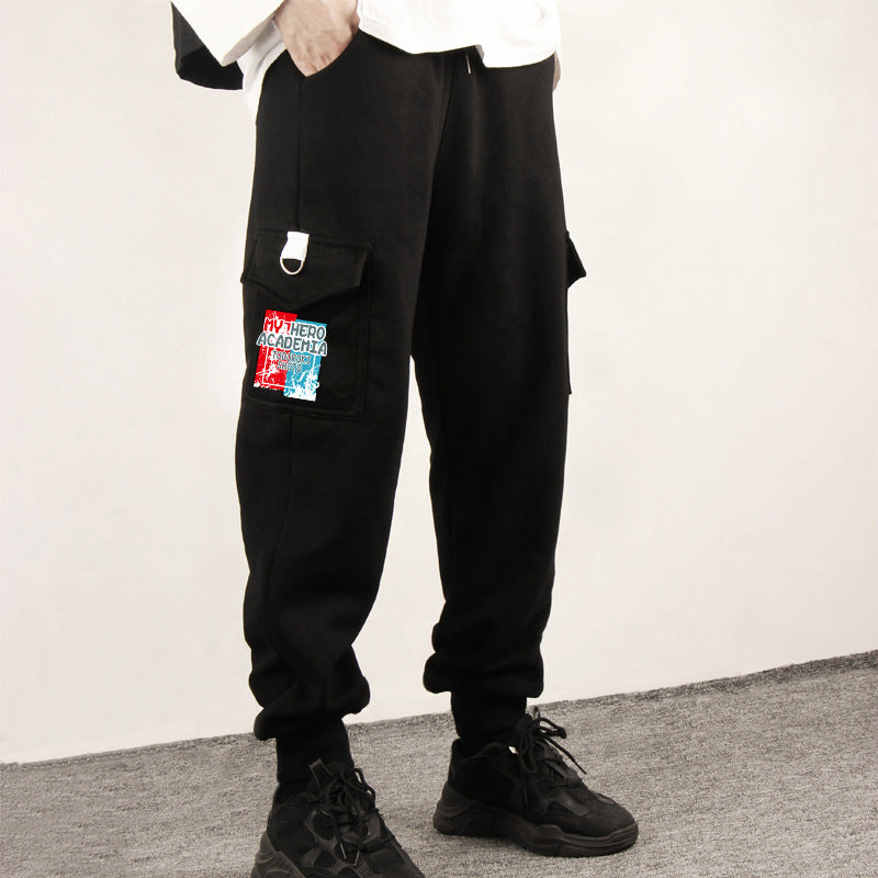 Casual Men's Anime Loose Sports Sweatpants