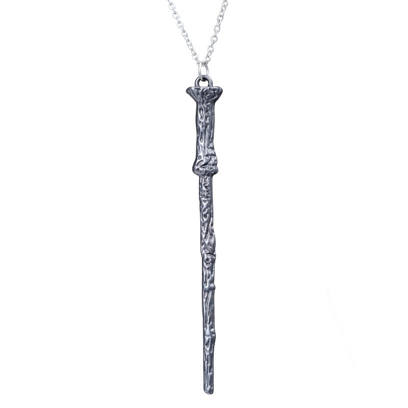 Harry Wand Necklace Keychain