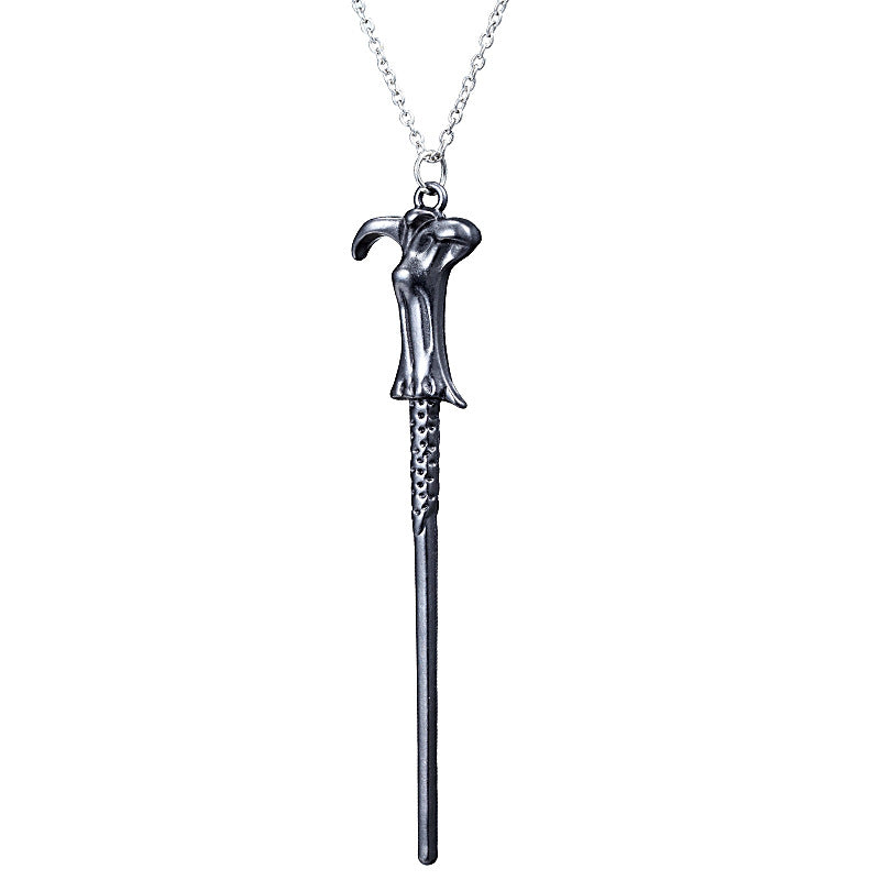 Harry Wand Necklace Keychain