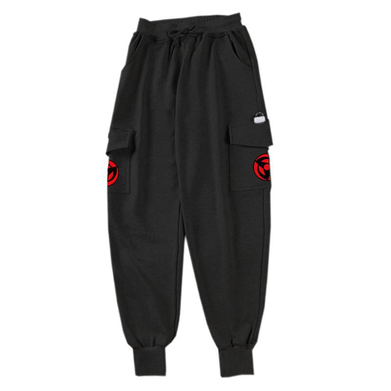 Trendy Men's Anime Sasuke Casual Trousers